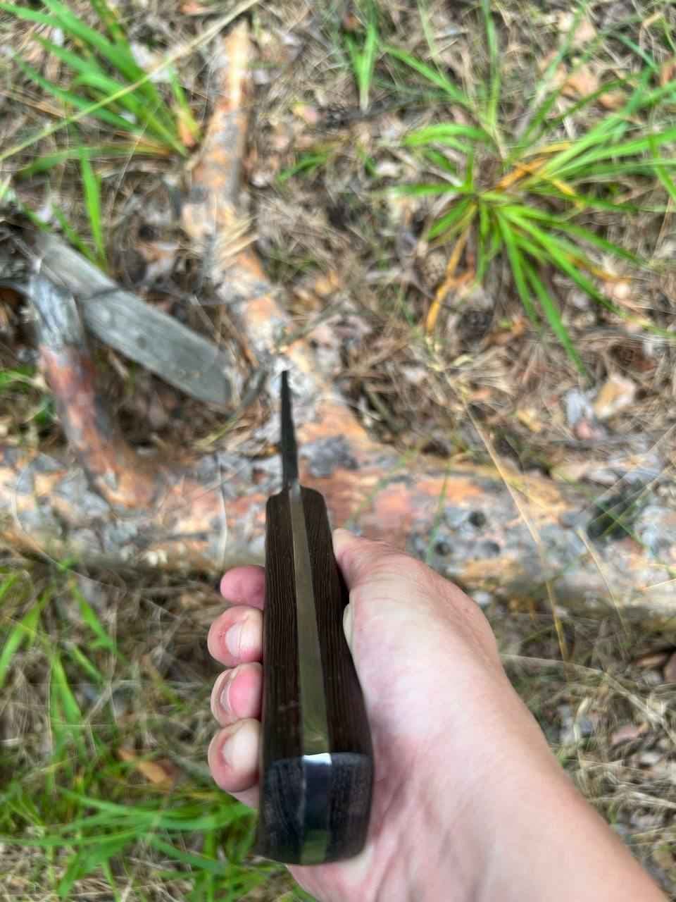 Цельнометаллическая тяпка 37см (сталь 65Г) — фото 4