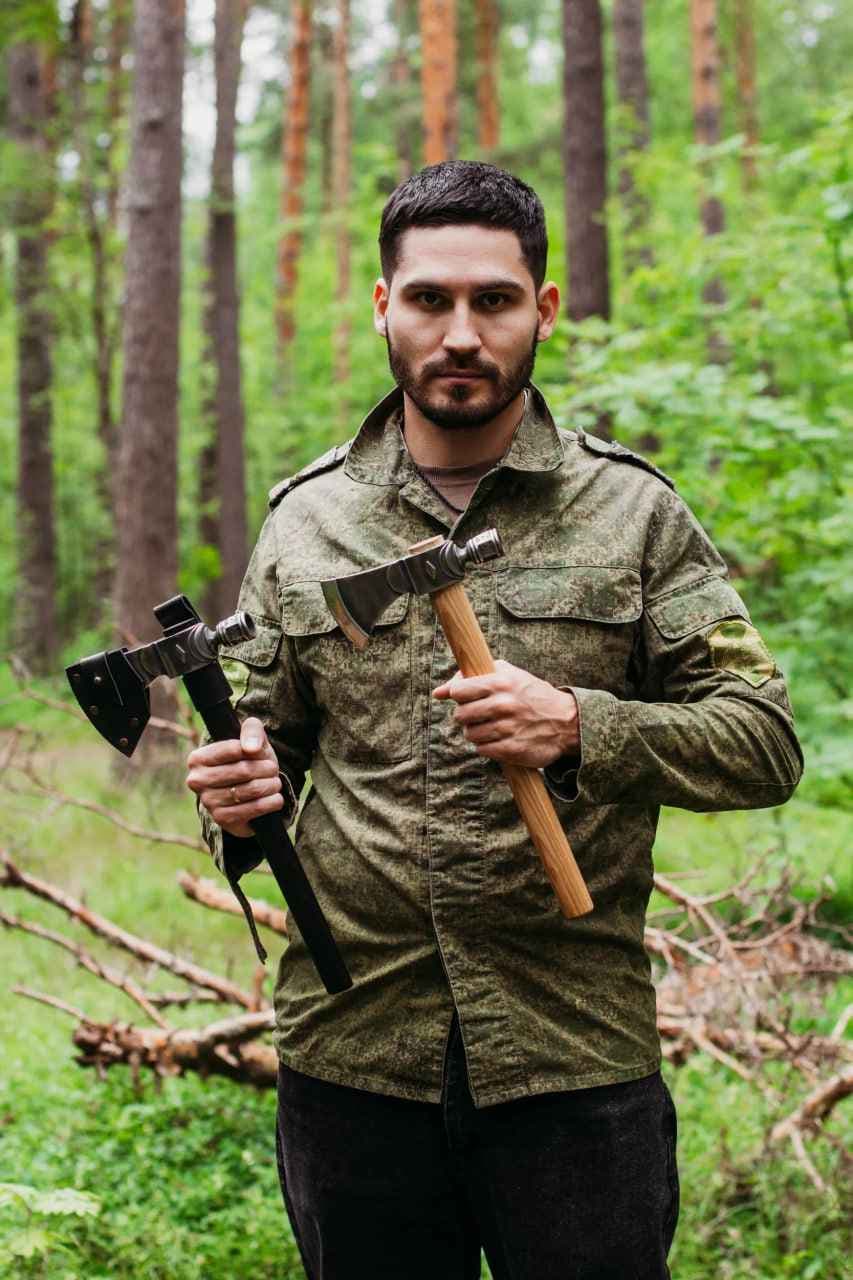 Кованый томагавк 45см (разборный, сталь У8А) — фото 10