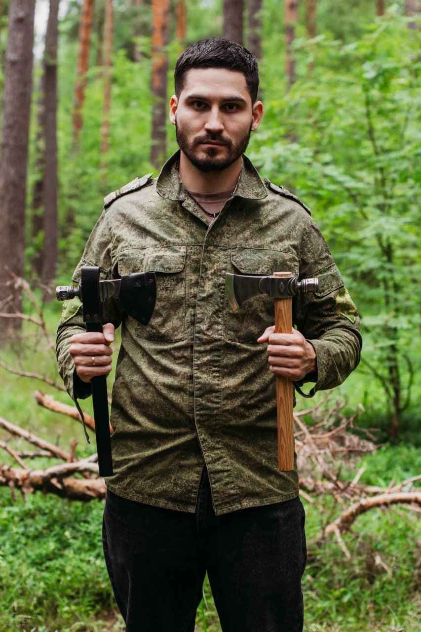 Кованый томагавк 45см (разборный, сталь У8А) — фото 11