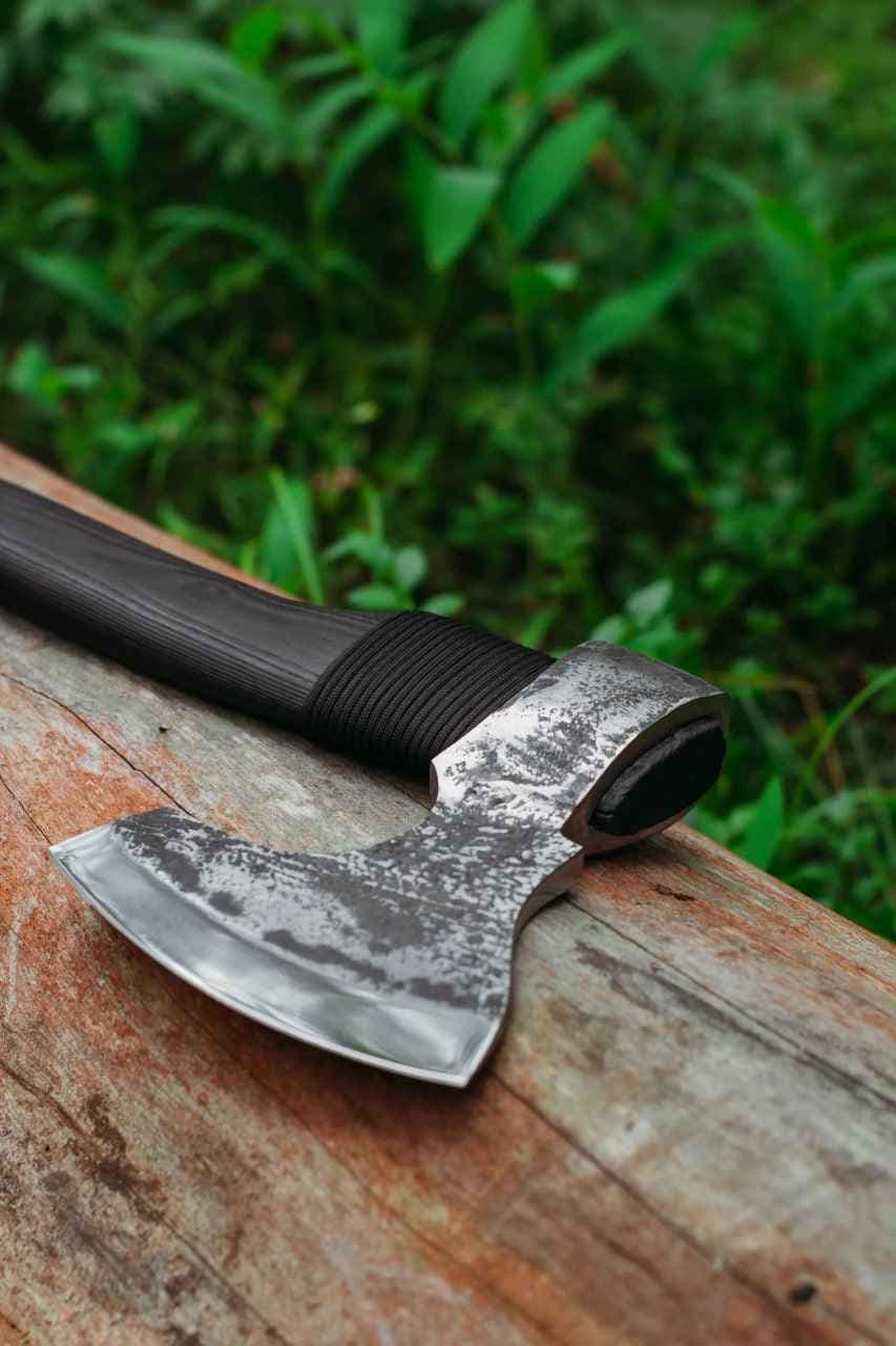 Кованый туристический топор «Варяг малый» 50см (сталь У8А) — фото 5